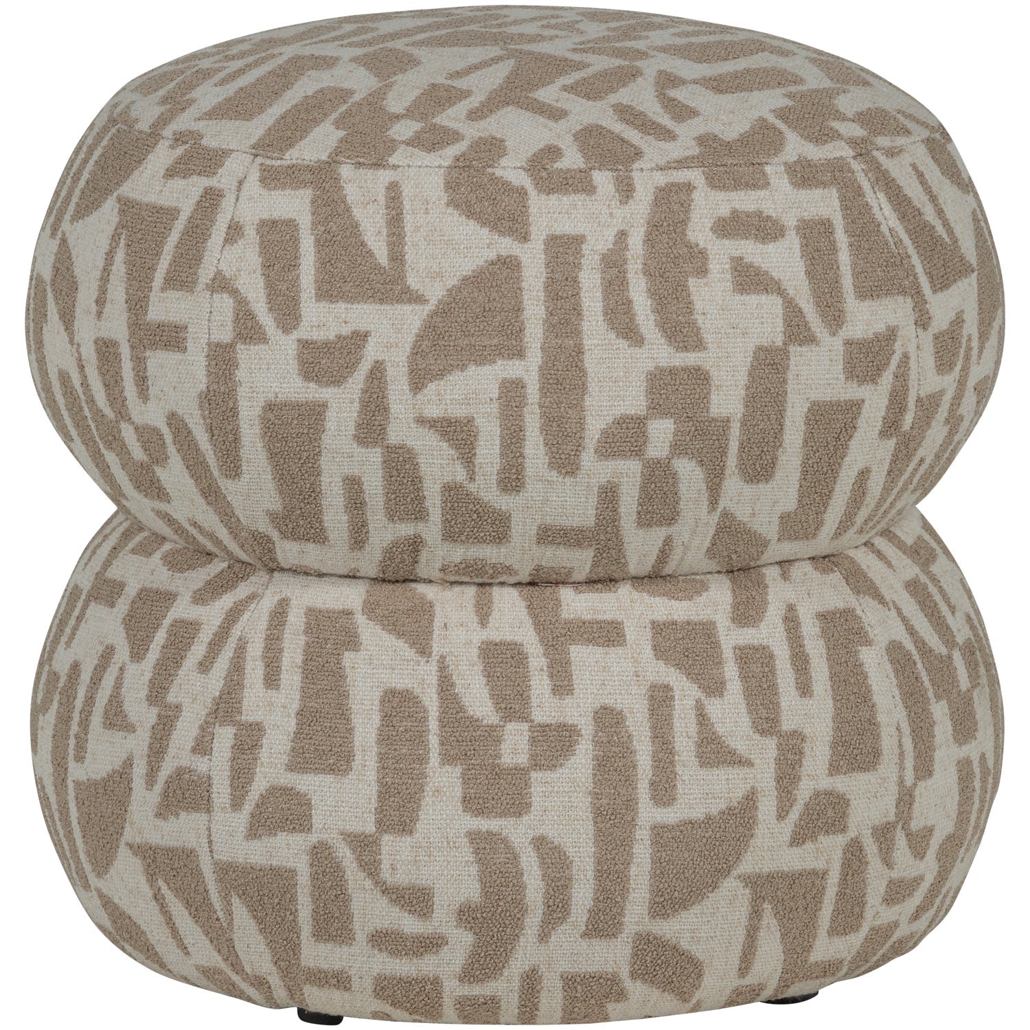 Pouf in tessuto intrecciato Anic 43x40 cm