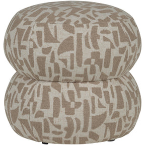 Pouf in tessuto intrecciato Anic 43x40 cm