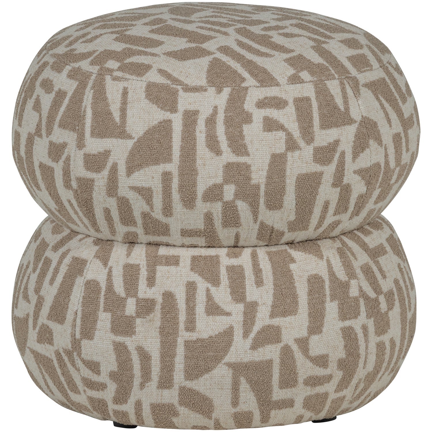 Pouf in tessuto intrecciato Anic 43x40 cm