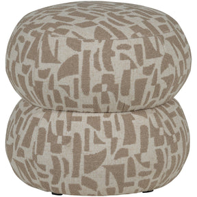Pouf in tessuto intrecciato Anic 43x40 cm