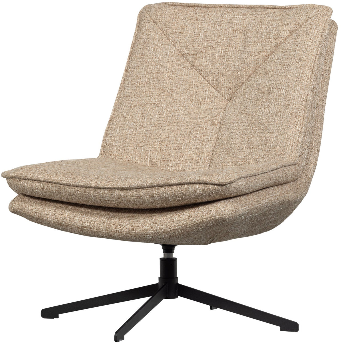 Poltrona girevole in tessuto Milaro 75x88 cm