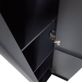 Credenza 1 anta in legno di pino Gunnar 45x217 cm