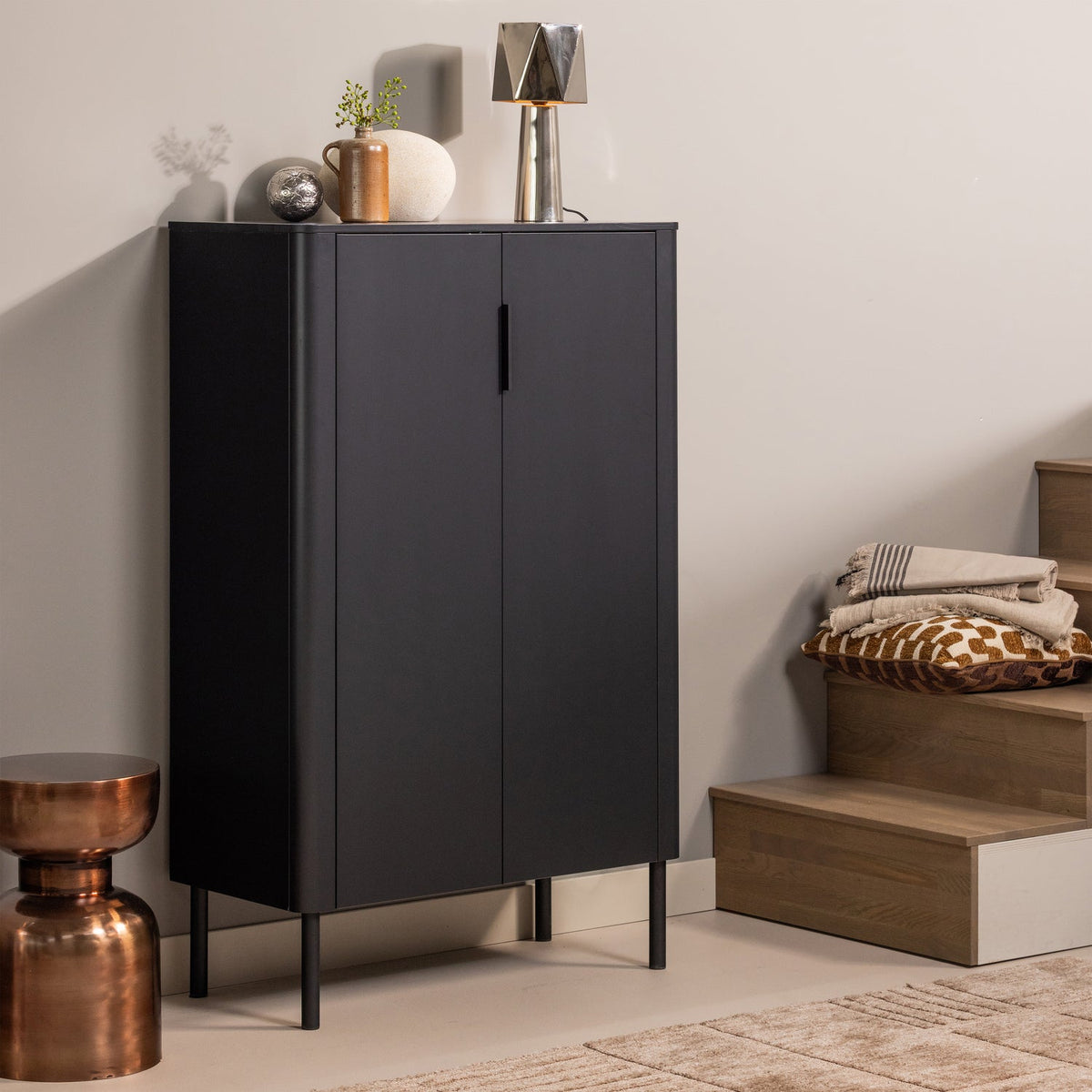 Credenza 2 ante in legno di pino Gunnar 85x135 cm