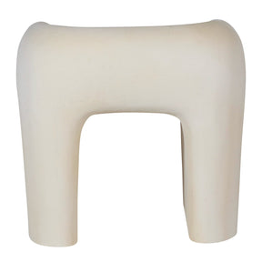 Sgabello da esterno bianco Aris 52x51 cm