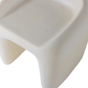 Sgabello da esterno bianco Aris 52x51 cm