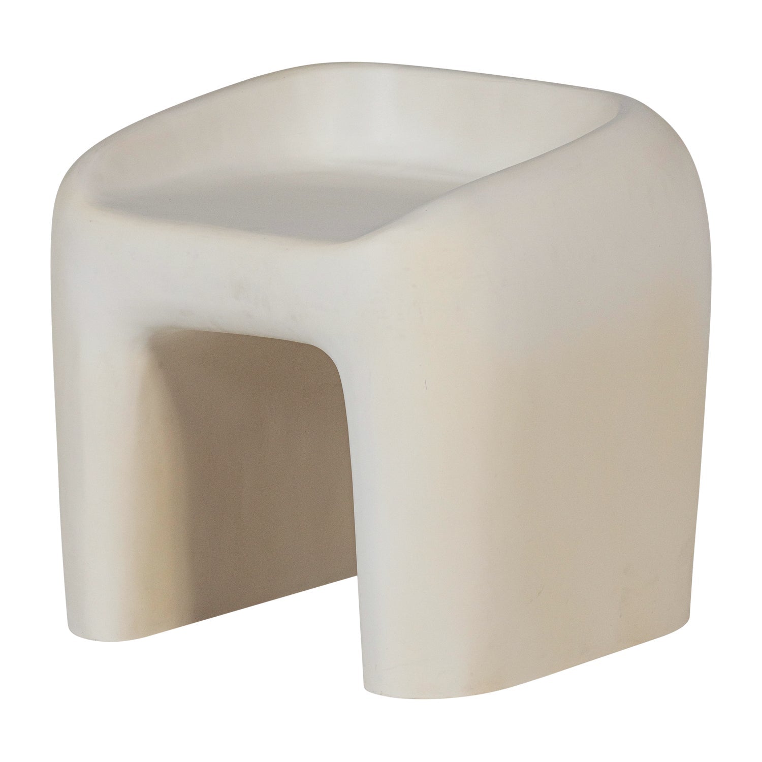 Sgabello da esterno bianco Aris 52x51 cm