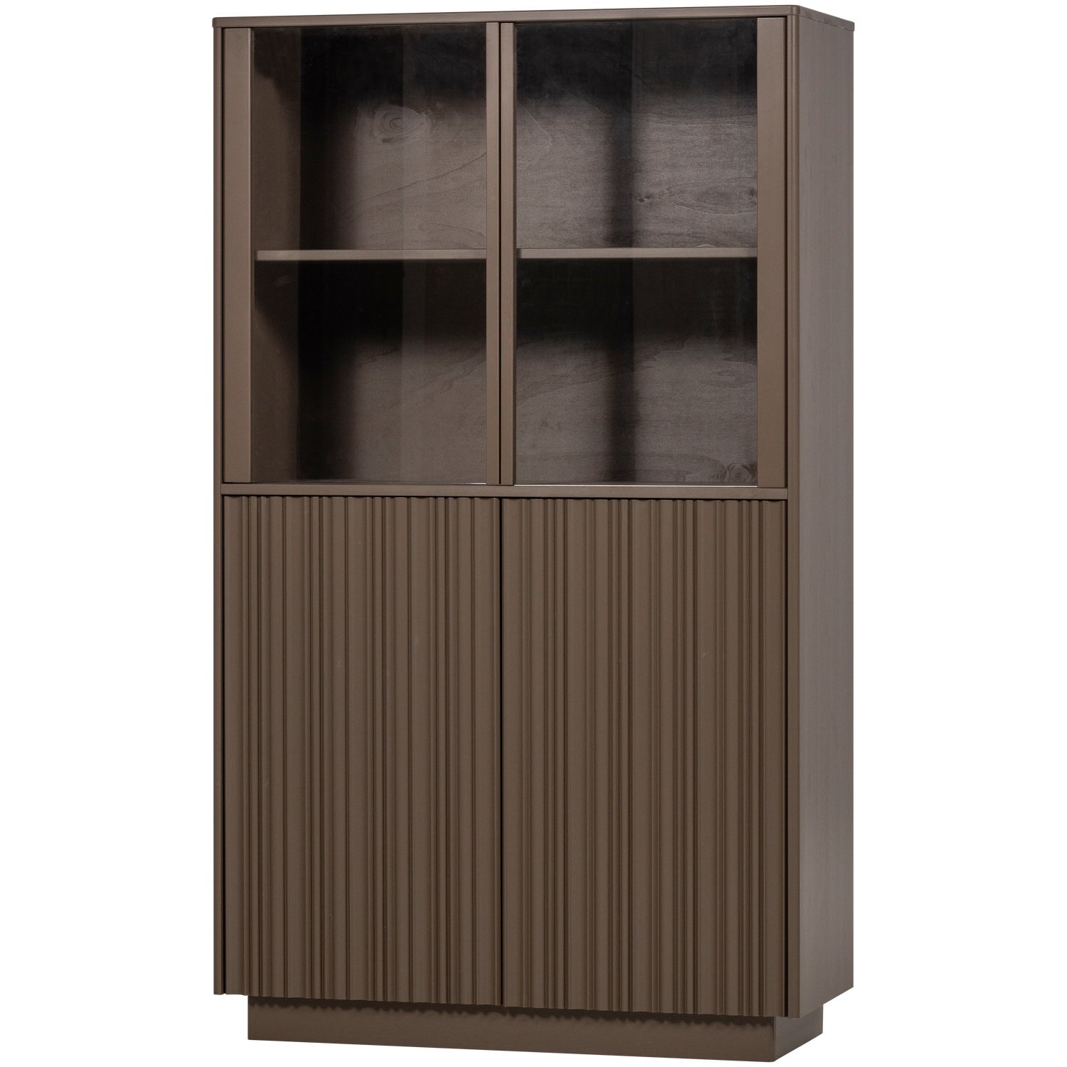 Vetrina 4 ante in legno di pino Nova 102x172 cm