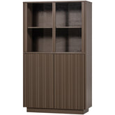 Vetrina 4 ante in legno di pino Nova 102x172 cm