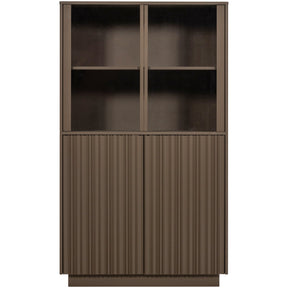 Vetrina 4 ante in legno di pino Nova 102x172 cm