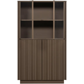 Vetrina 4 ante in legno di pino Nova 102x172 cm