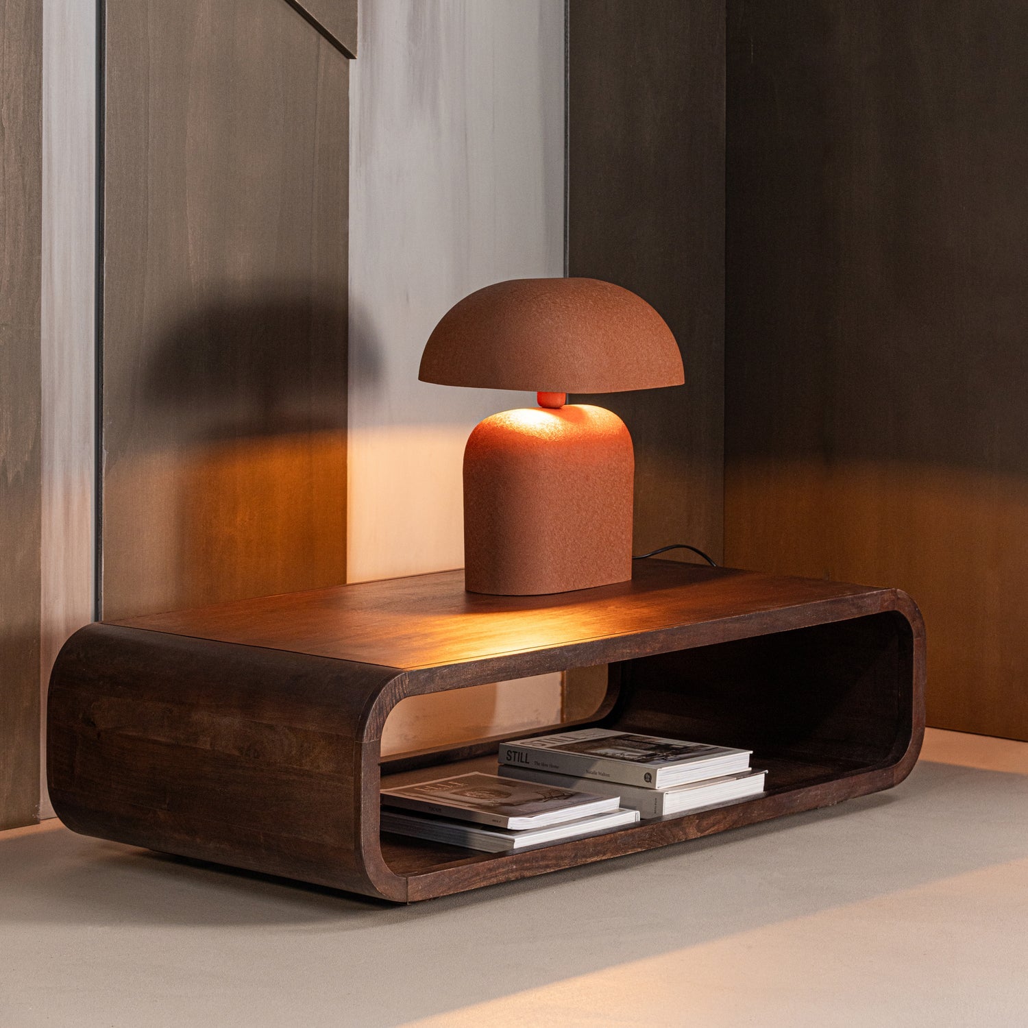 Tavolino in legno di mango marrone Kinu 120x32 cm