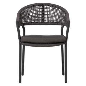 Sedia da esterno in alluminio e corda in poliestere Lissy 65x82 cm