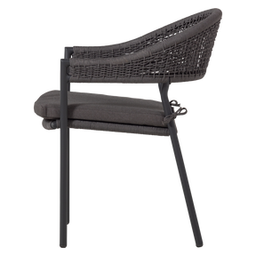 Sedia da esterno in alluminio e corda in poliestere Lissy 65x82 cm