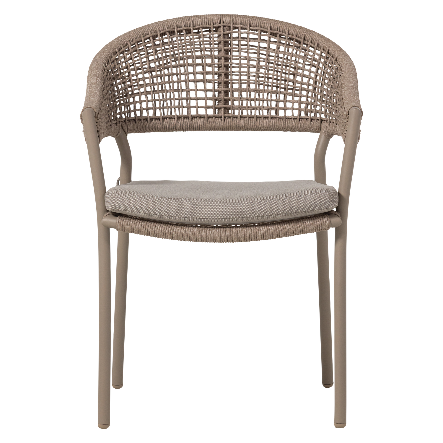 Sedia da esterno in alluminio e corda in poliestere Lissy 65x82 cm