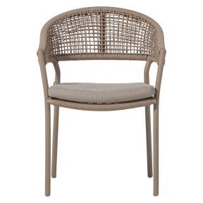 Sedia da esterno in alluminio e corda in poliestere Lissy 65x82 cm