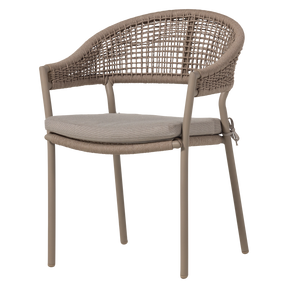 Sedia da esterno in alluminio e corda in poliestere Lissy 65x82 cm