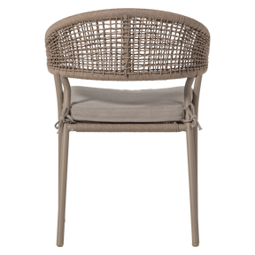 Sedia da esterno in alluminio e corda in poliestere Lissy 65x82 cm