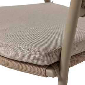 Sedia da esterno in alluminio e corda in poliestere Lissy 65x82 cm