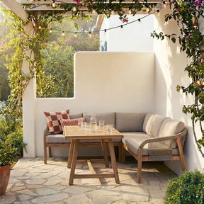 Set da giardino da 2 pezzi in legno di acacia Thiaro 151x72 cm