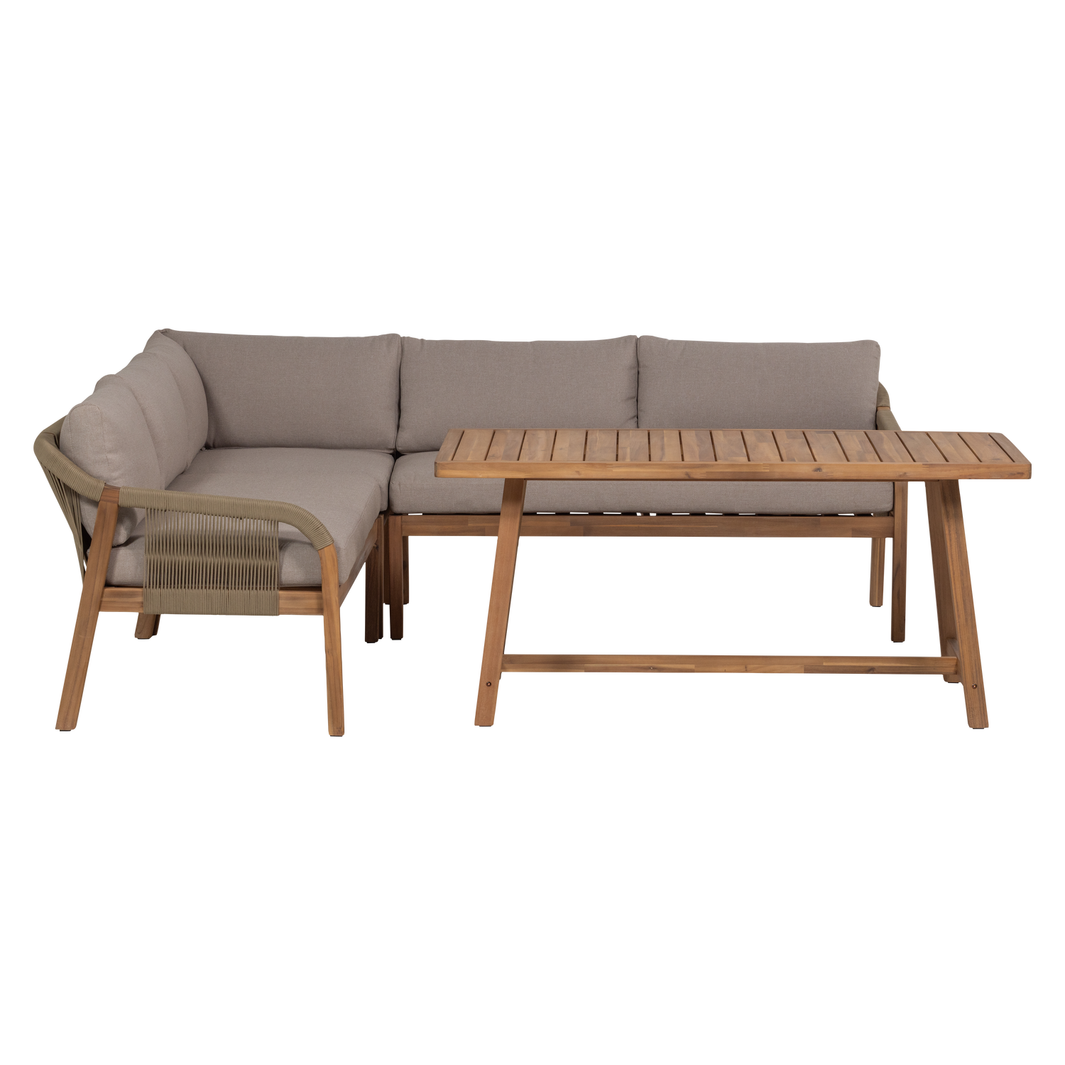 Set da giardino da 2 pezzi in legno di acacia Thiaro 151x72 cm
