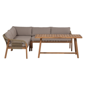 Set da giardino da 2 pezzi in legno di acacia Thiaro 151x72 cm