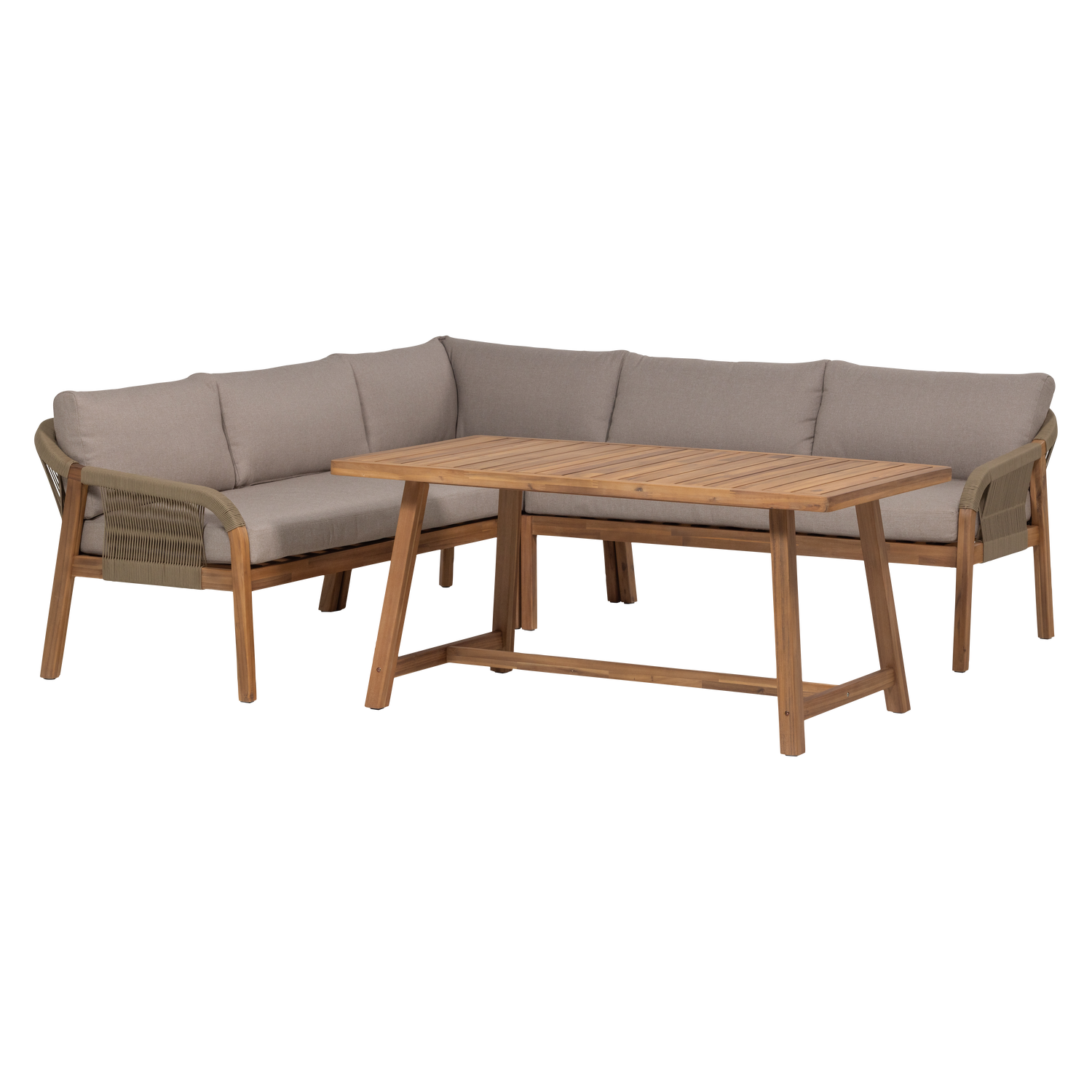 Set da giardino da 2 pezzi in legno di acacia Thiaro 151x72 cm