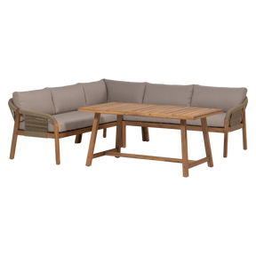 Set da giardino da 2 pezzi in legno di acacia Thiaro 151x72 cm