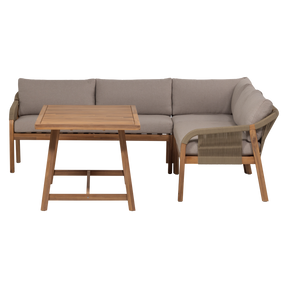 Set da giardino da 2 pezzi in legno di acacia Thiaro 151x72 cm