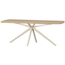 Tavolo da pranzo con piede in metallo Somy 219x76 cm