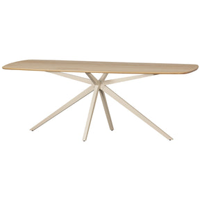 Tavolo da pranzo con piede in metallo Somy 219x76 cm