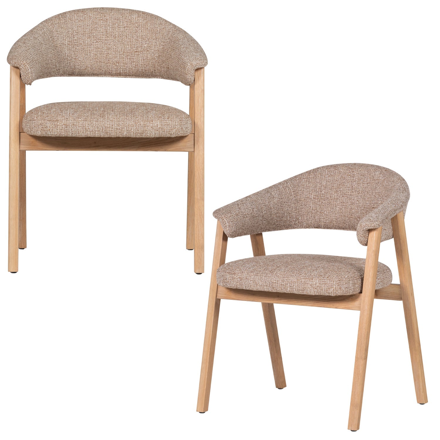 Set di 2 sedie in legno Zed 60x77 cm