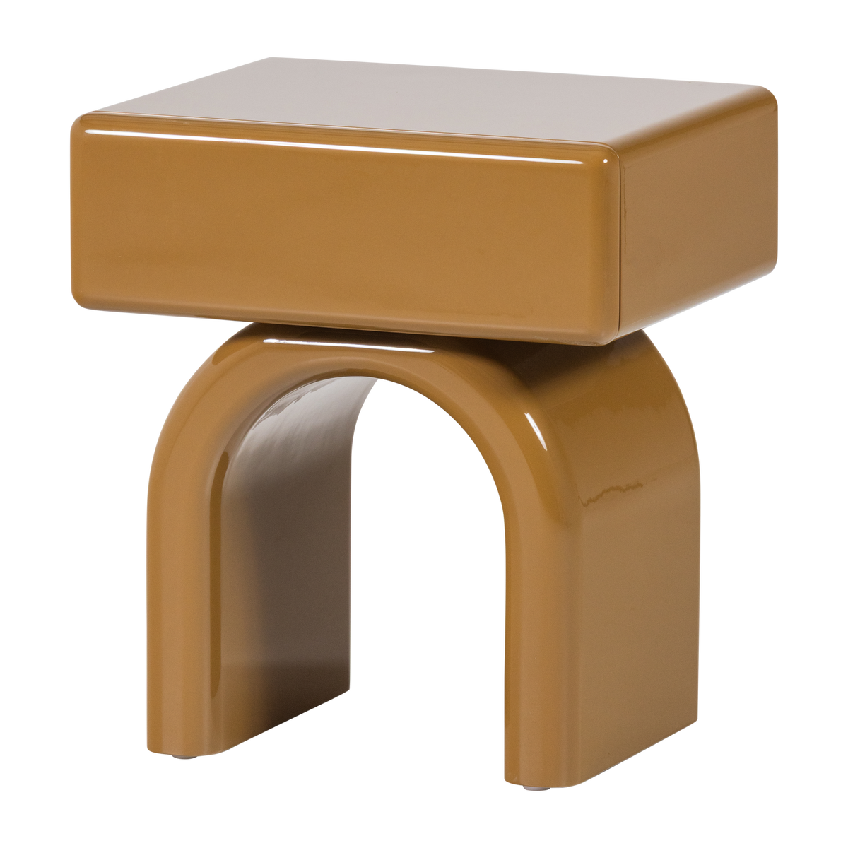 Tavolino in legno massello di pino giallo miele Zest 57x40 cm