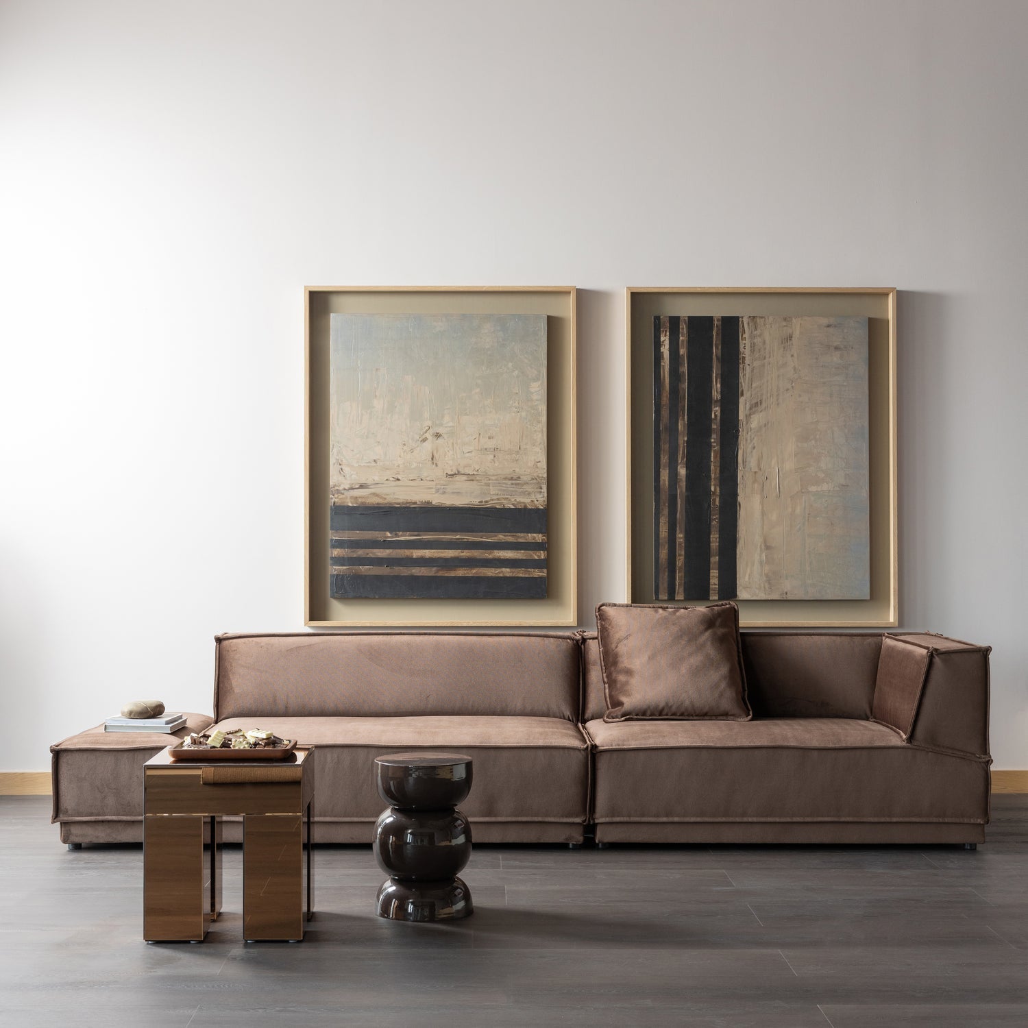 Tavolino in metallo Berny 30x46 cm