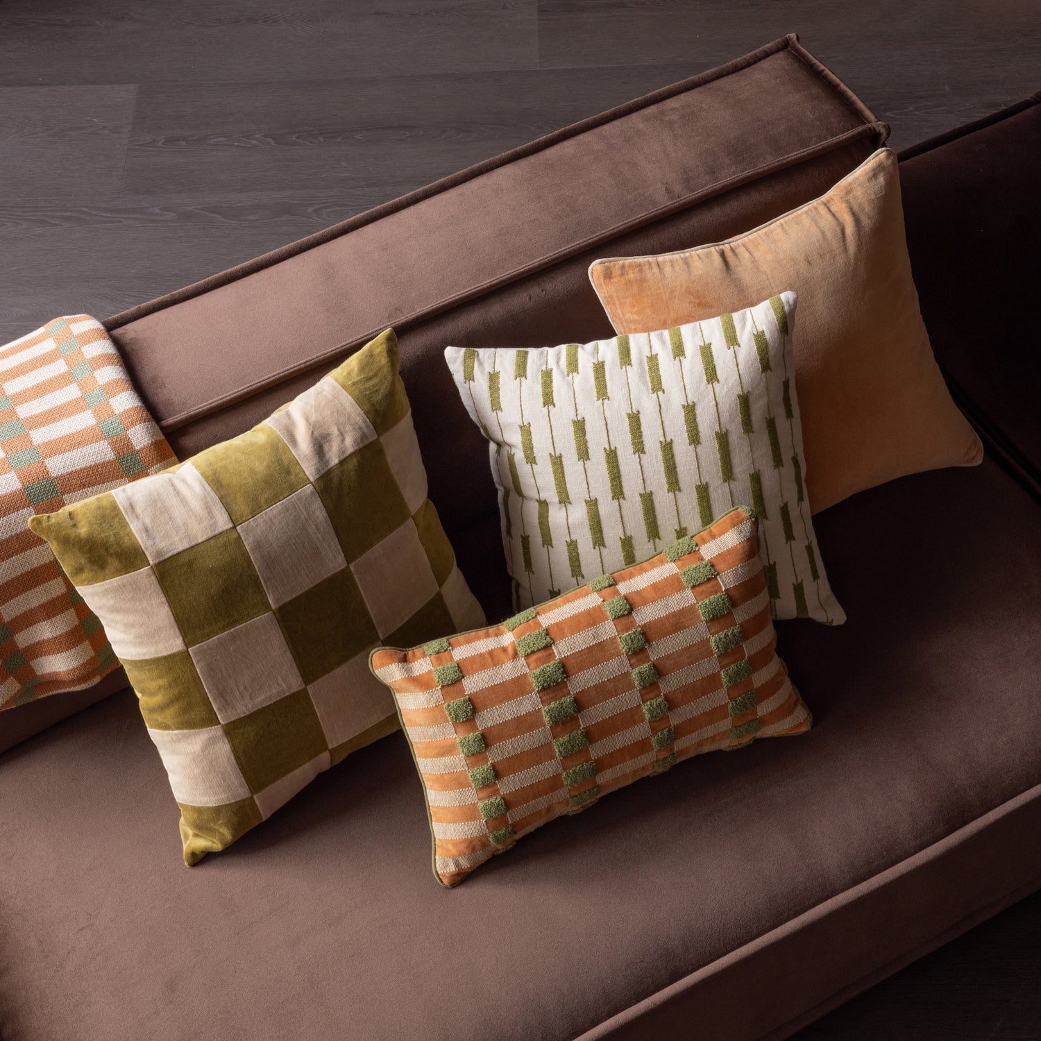 Set di 4 cuscini in cotone Cove 50x50 cm