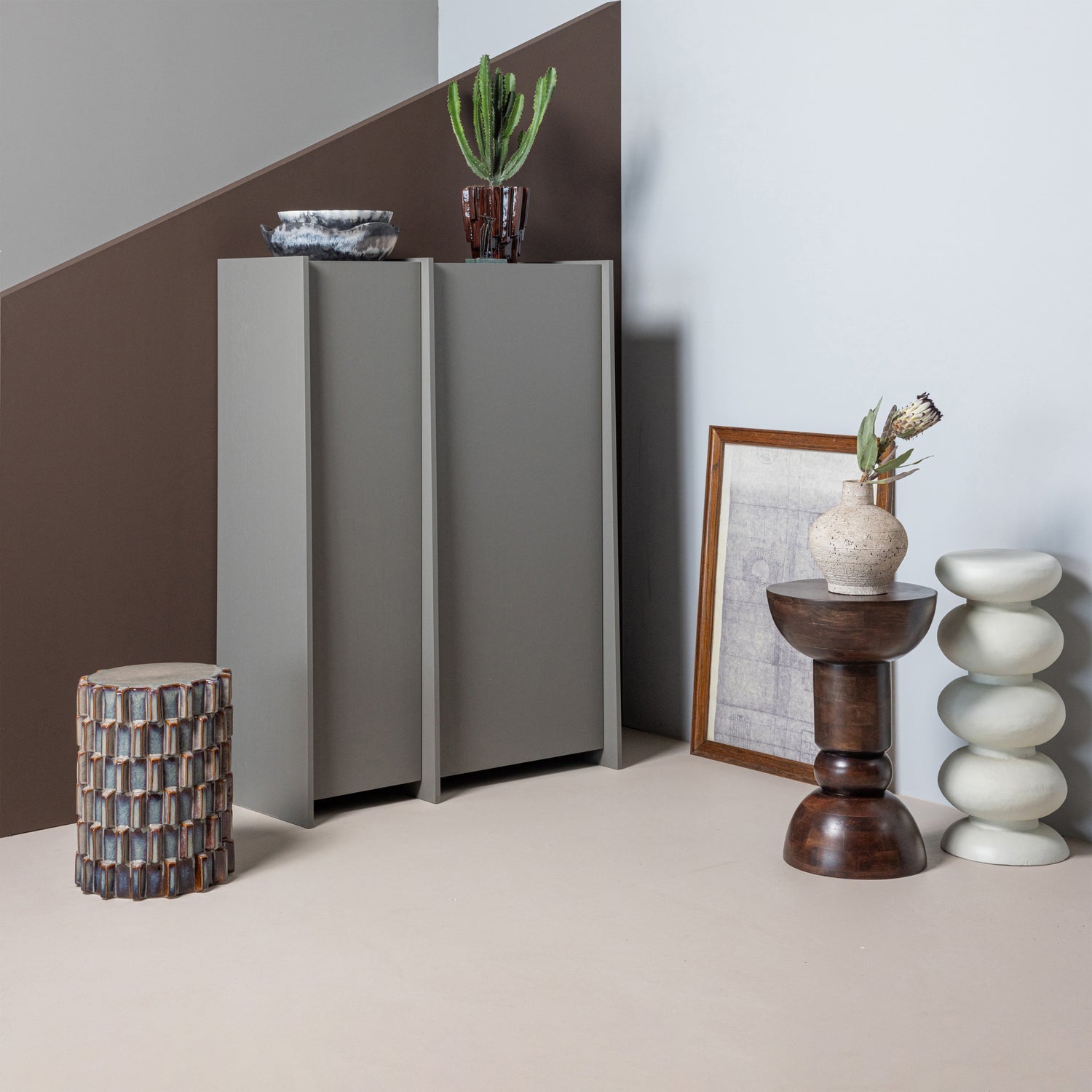 Tavolino in legno di mango Emel 40x63 cm