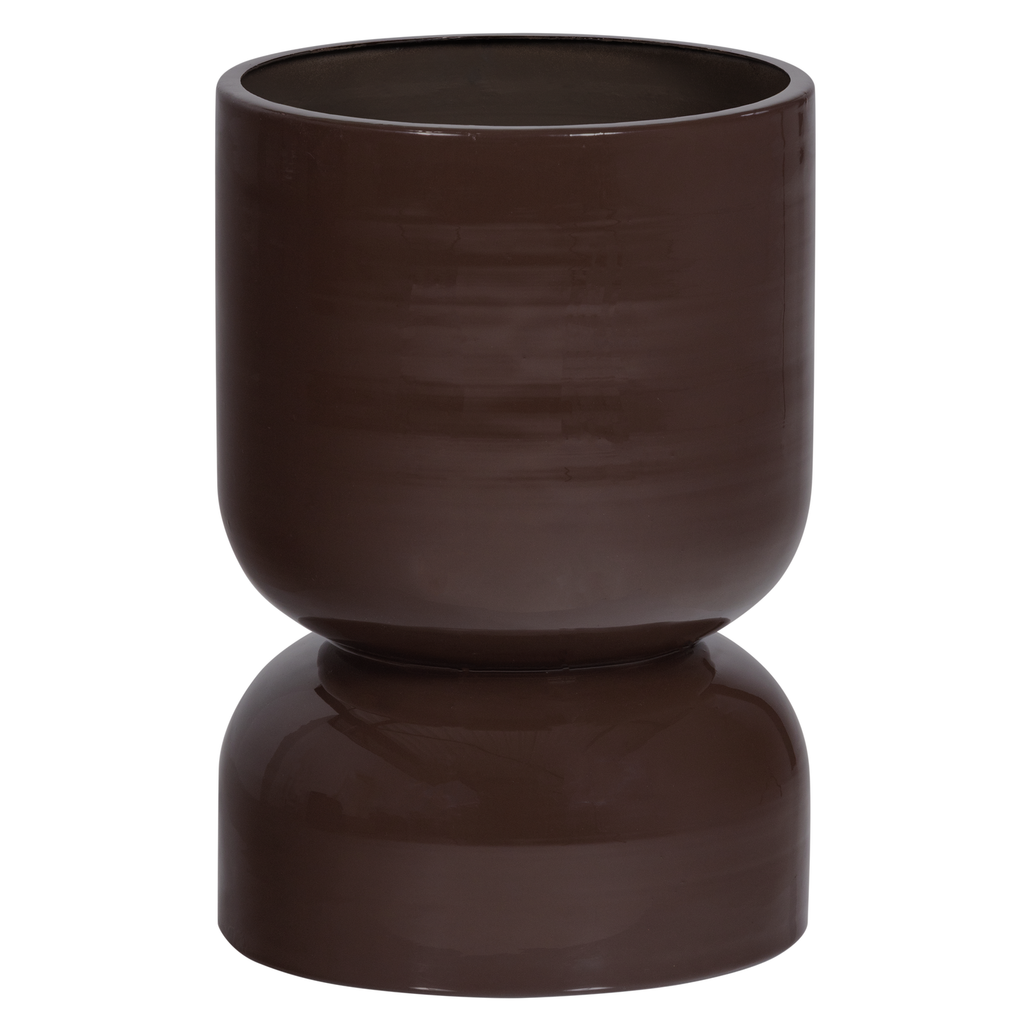 Vaso in metallo marrone Oryx 28x40 cm