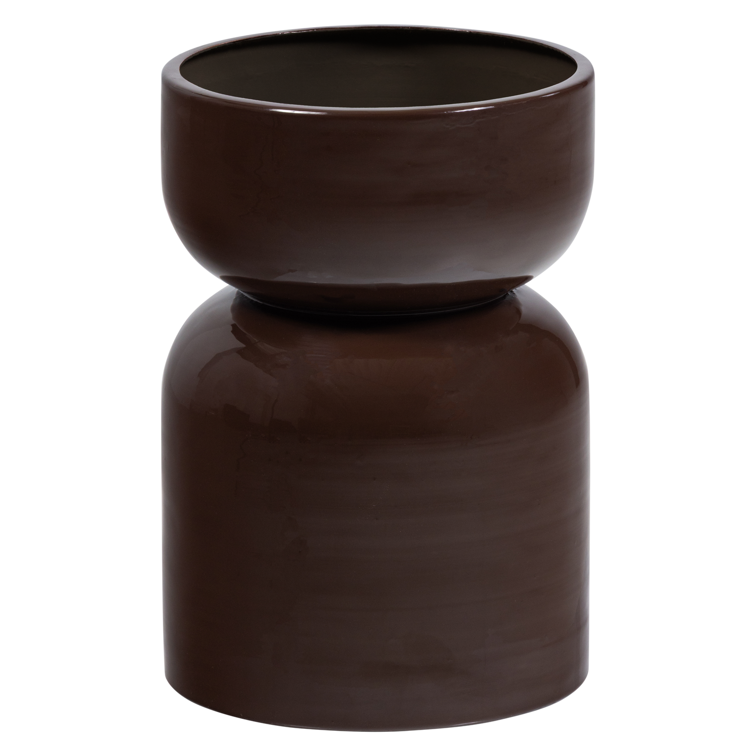 Vaso in metallo marrone Oryx 28x40 cm