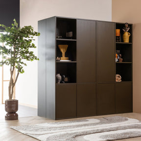 Armadio 3 ante in legno di pino Meggy 108x215 cm - modulo componibile