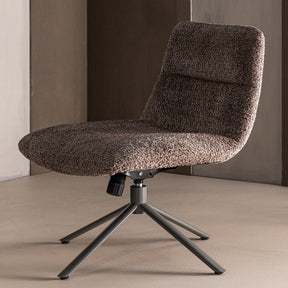 Poltrona girevole in tessuto Welly 73x82 cm