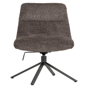 Poltrona girevole in tessuto Welly 73x82 cm