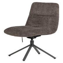 Poltrona girevole in tessuto Welly 73x82 cm