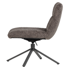 Poltrona girevole in tessuto Welly 73x82 cm