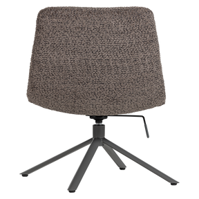 Poltrona girevole in tessuto Welly 73x82 cm