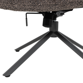 Poltrona girevole in tessuto Welly 73x82 cm