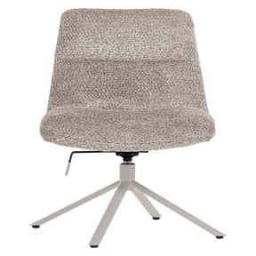 Poltrona girevole in tessuto Welly 73x82 cm