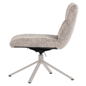 Poltrona girevole in tessuto Welly 73x82 cm