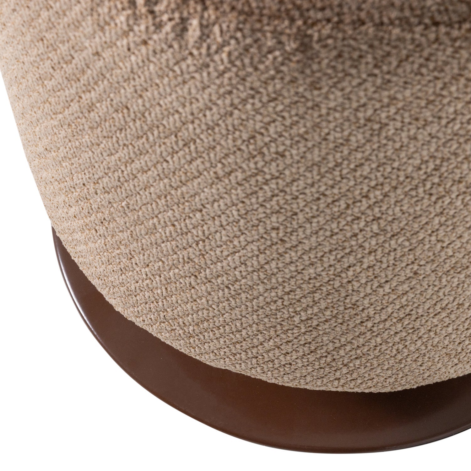 Pouf in tessuto con base girevole Islen 39x47 cm