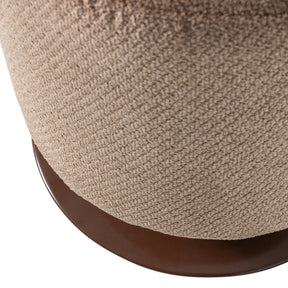 Pouf in tessuto con base girevole Islen 39x47 cm