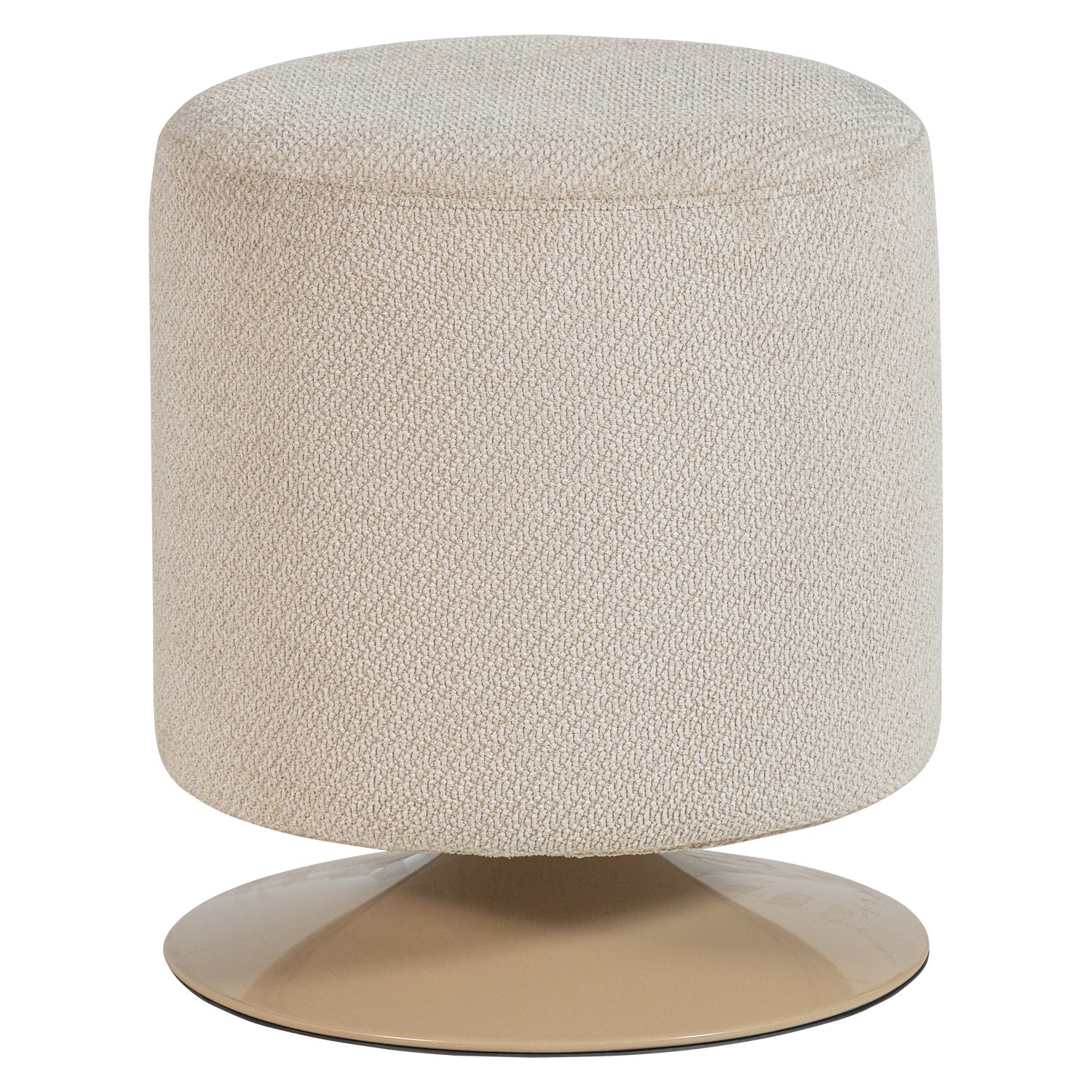 Pouf in tessuto con base girevole Islen 39x47 cm