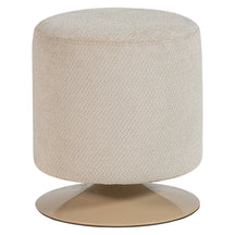 Pouf in tessuto con base girevole Islen 39x47 cm